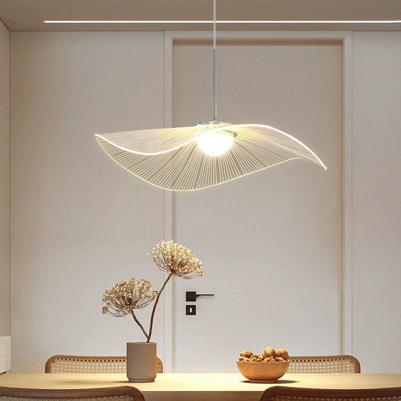 Retro Pendelleuchte Metall Acyl Weiß Esszimmer