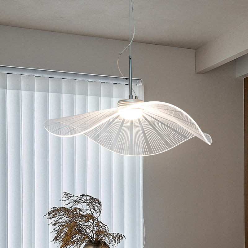 Retro Pendelleuchte Metall Acyl Weiß Esszimmer