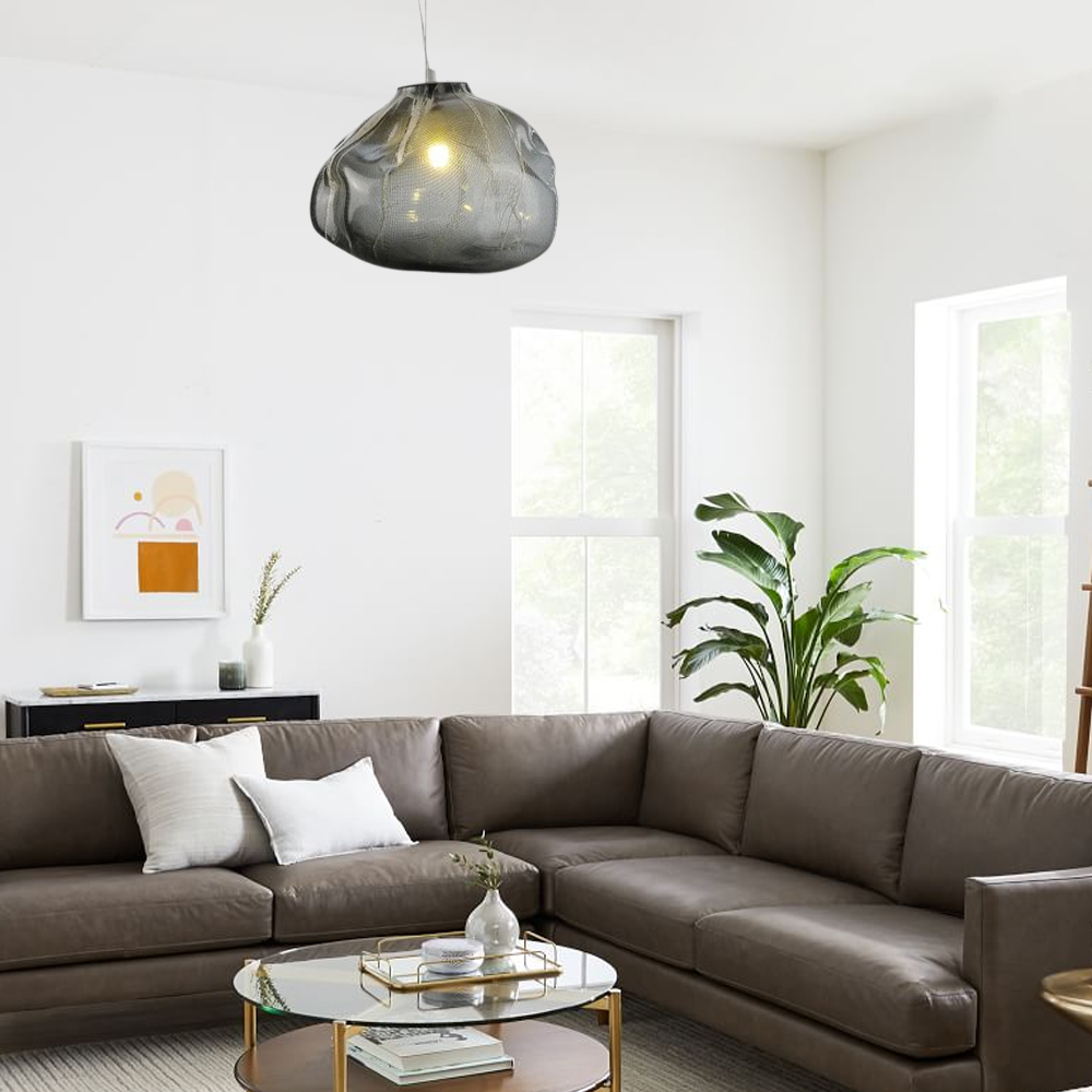 Art Deco Pendelleuchte LED Geometrisch Glas 3 Farben Esszimmer