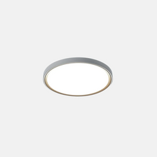 Moderne Deckenleuchte Grau Metall Acryl Quadratisch Rund Schlafzimmer