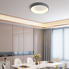Moderne Deckenleuchte Weiß Metall Acryl Rund Schlafzimmer