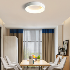 Moderne Deckenleuchte Weiß Metall Acryl Rund Schlafzimmer