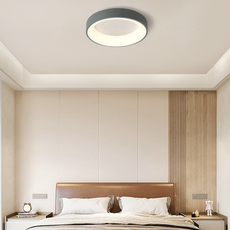 Moderne Deckenleuchte Weiß Metall Acryl Rund Schlafzimmer