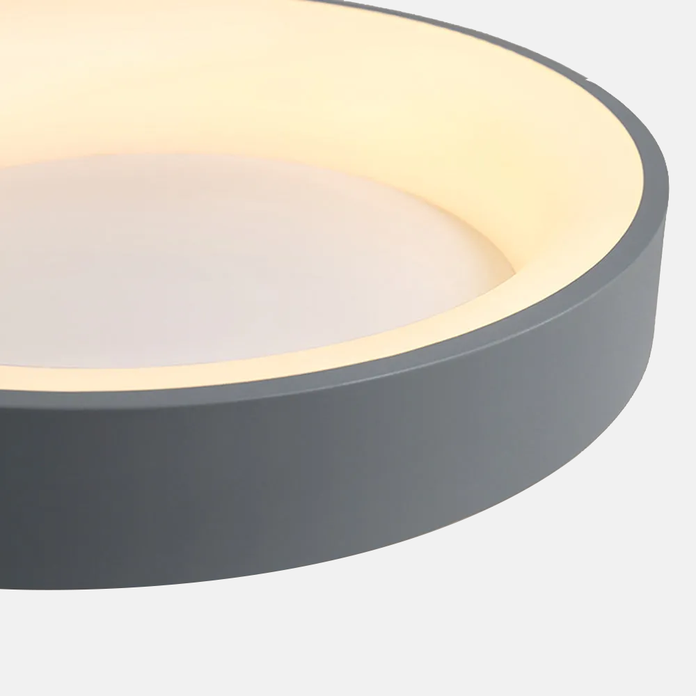 Moderne Deckenleuchte Weiß Metall Acryl Rund Schlafzimmer