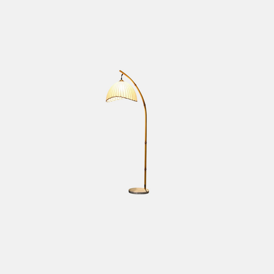 Vintage Stehlampe LED Metall/Stoff Ess/Wohn/Schlafzimmer 