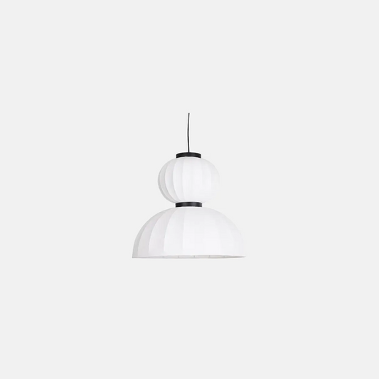 Modern Pendelleuchte LED Kugel Zylindrisch Weiß Kunstseide Wohnzimmer
