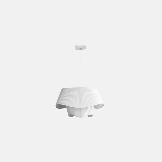 Modern Pendelleuchte LED Welle Weiß Metall Wohnzimmer