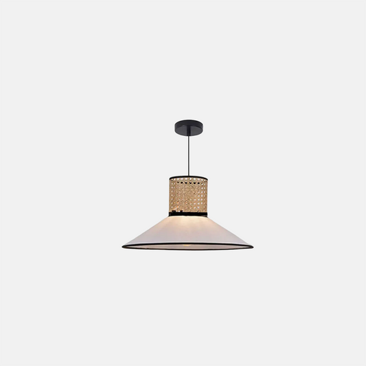 Landhausstil Pendelleuchte LED Metall Konisch Holz Esszimmer