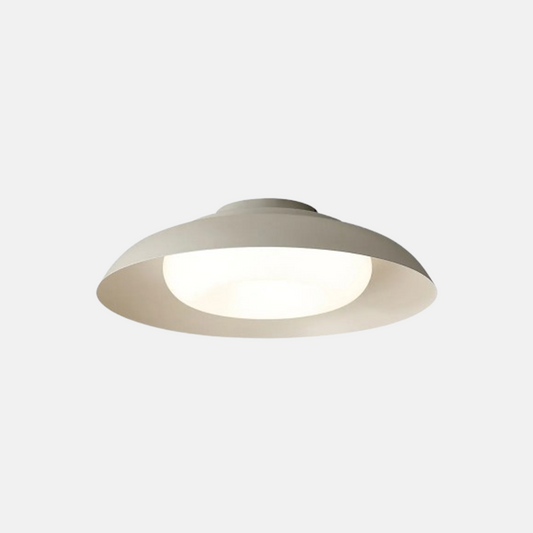 Nordic Deckenleuchte LED Rund Weiß Metall Arbeitszimmer