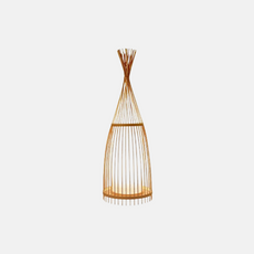 Art Deco Stehlampe LED Rattan Massivholzfarbe Wohnzimmer