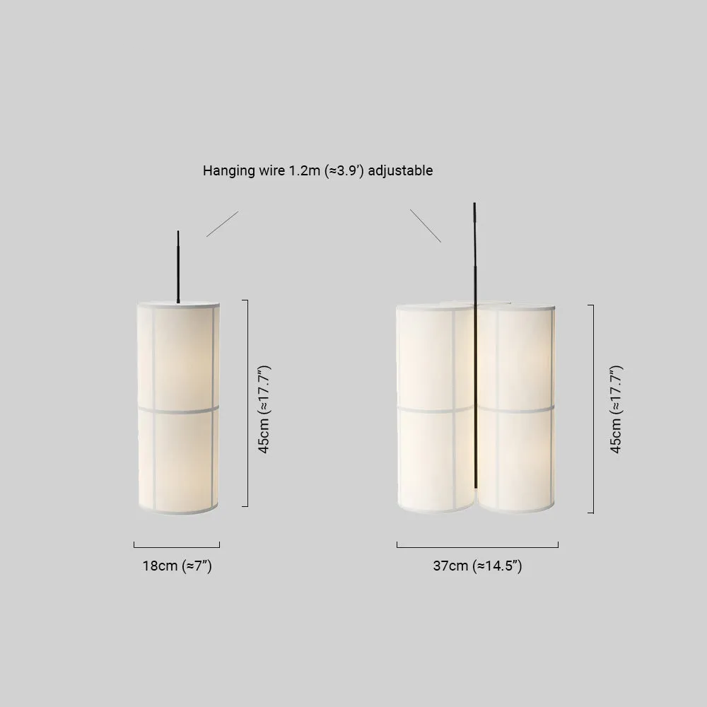 Maßzeichnung der modern Pendelleuchte LED