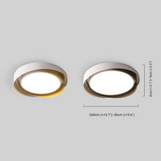 Nordic Decke Licht Schwarz Gold Metall Acryl Runde Wohnzimmer