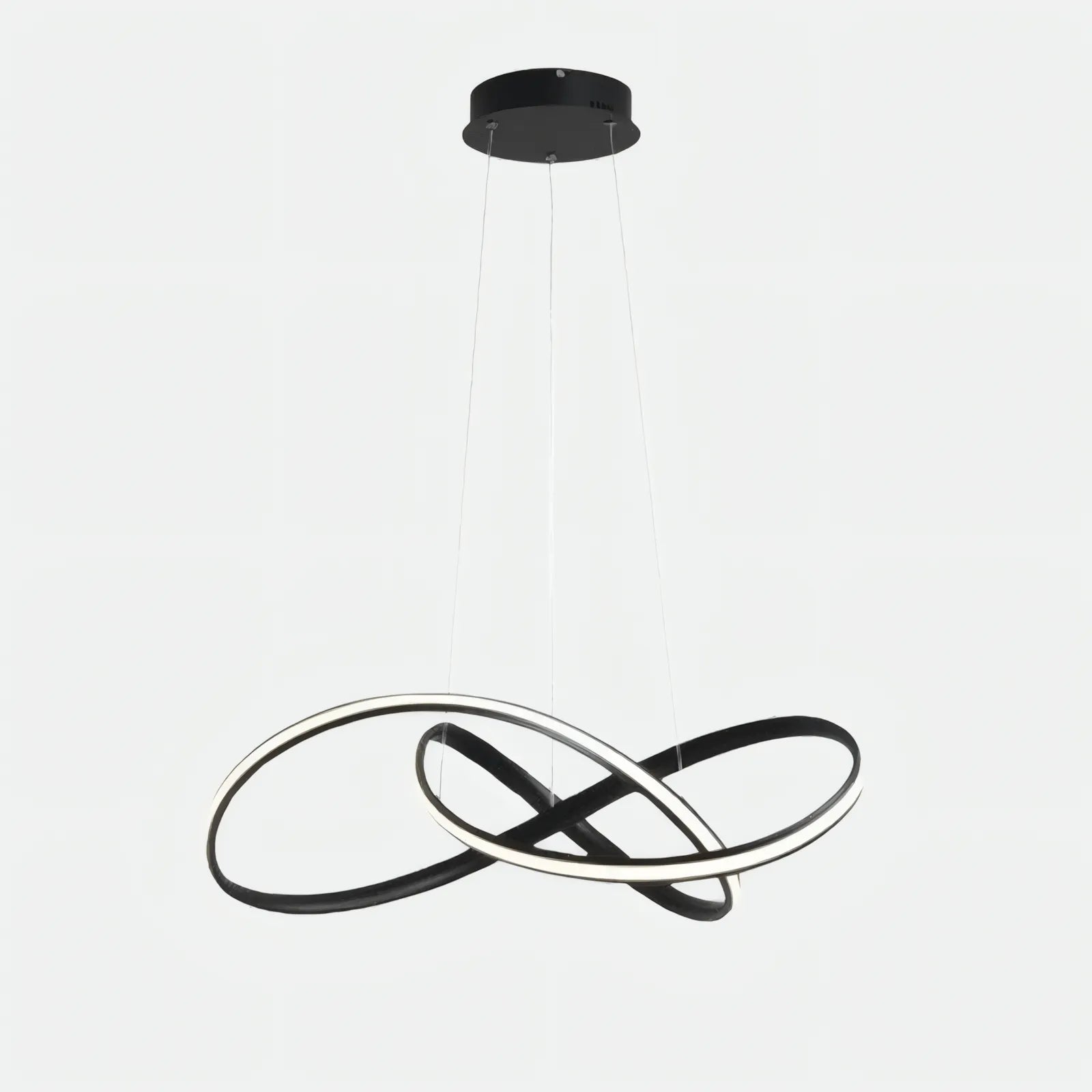Modern Pendelleuchte Metall Schwarz/Weiß Wohnzimmer