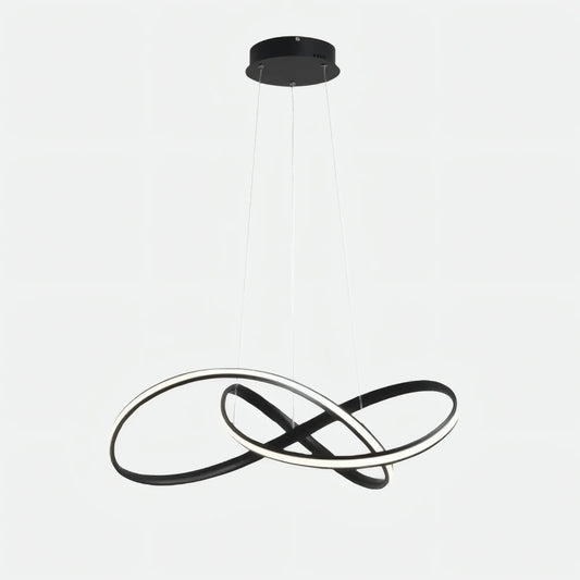 Modern Pendelleuchte Metall Schwarz/Weiß Wohnzimmer
