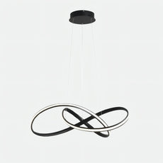 Modern Pendelleuchte Metall Schwarz/Weiß Wohnzimmer