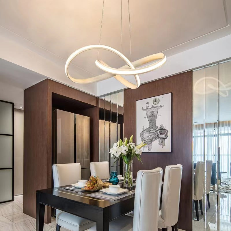 Modern Pendelleuchte Metall Schwarz/Weiß Wohnzimmer