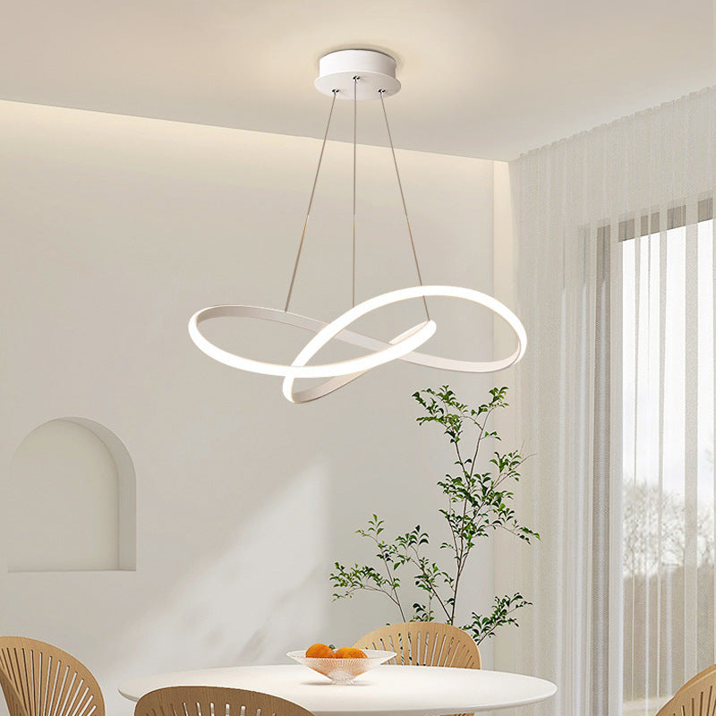 Modern Pendelleuchte Metall Schwarz/Weiß Wohnzimmer