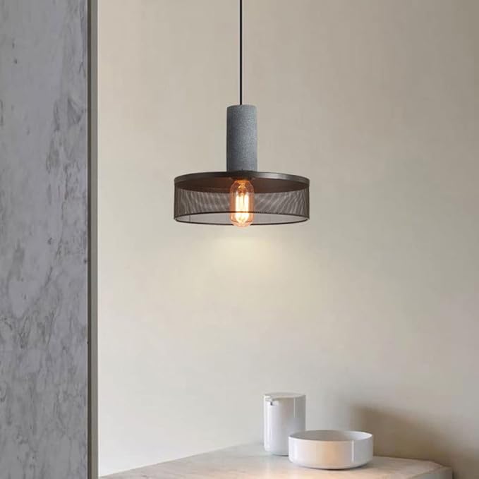 Minimalistisch Pendelleuchte Metall Grau Esszimmer