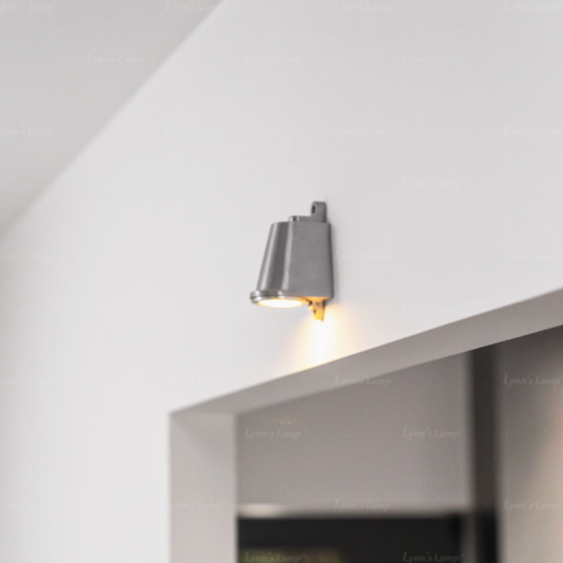 Modern Wandlampe LED Metall Schwarz/Silber Balkon