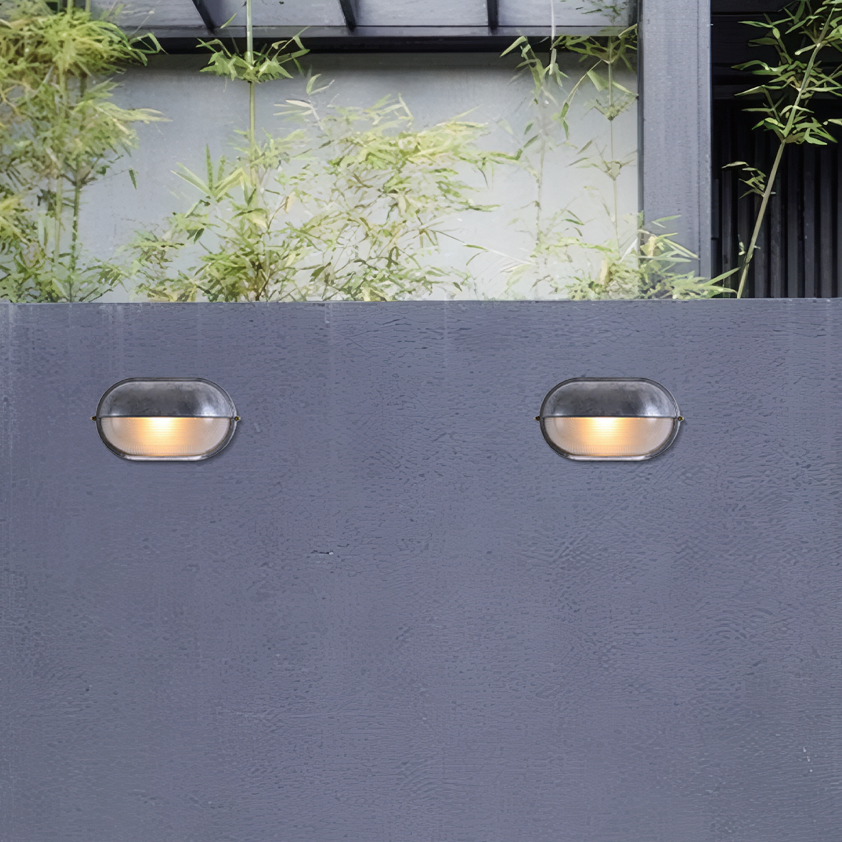 Moderne Außenwandlechte LED Rund Metall Silber/Gold Außen/Garten