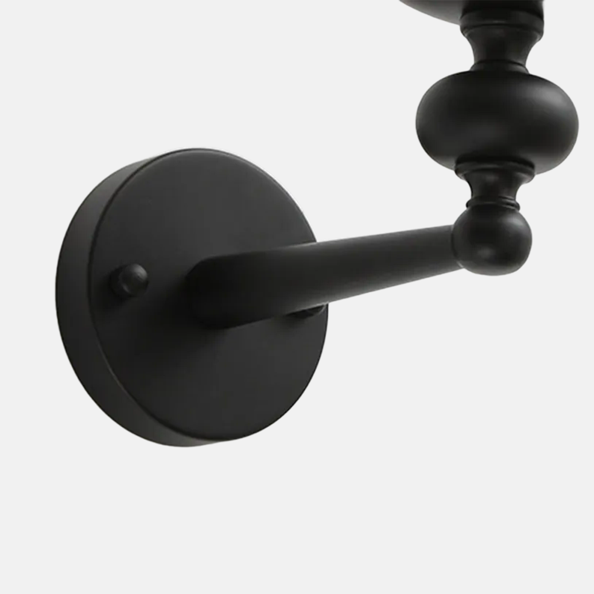 Retro Wandleuchte LED Schwarz Metall/Glas Esszimmer/Wohnzimmer
