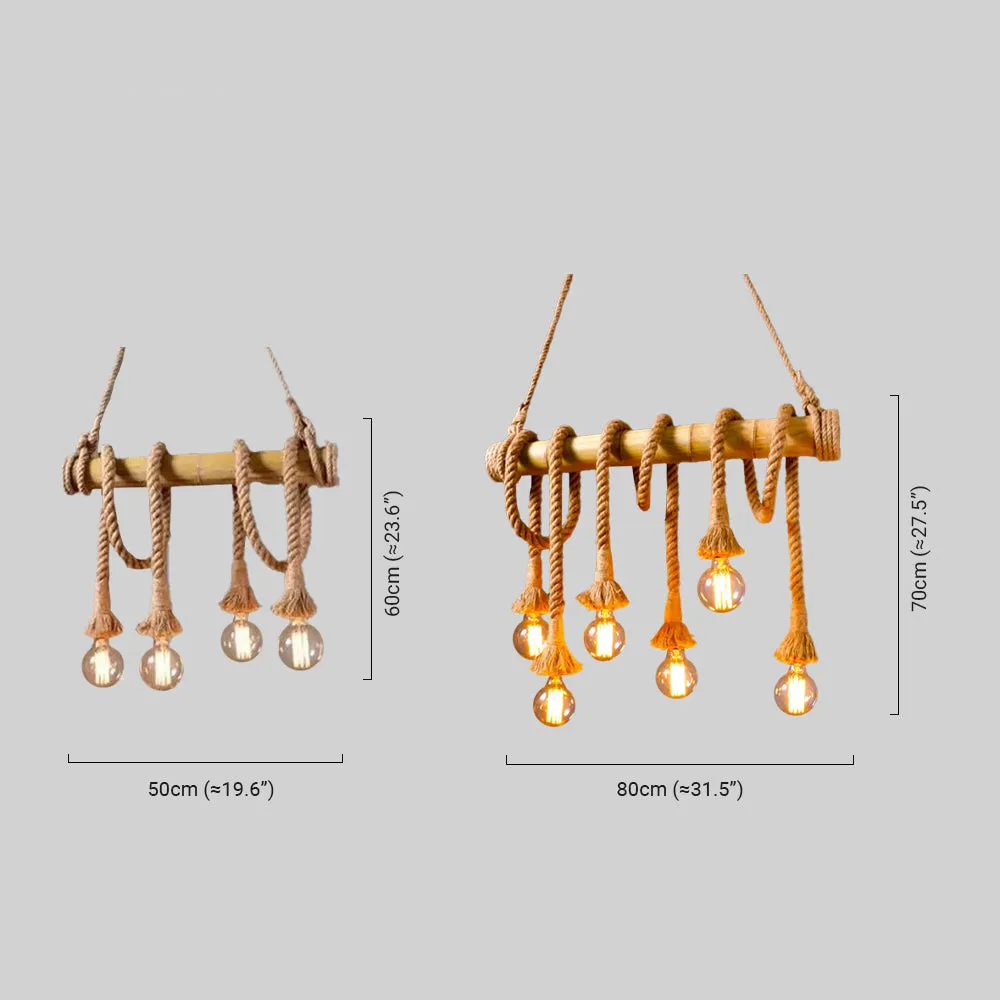Maßzeichnung der vintage Pendelleuchte LED Holz 