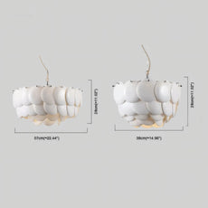 Modern Pendelleuchte Keramik Weiß Wohnzimmer
