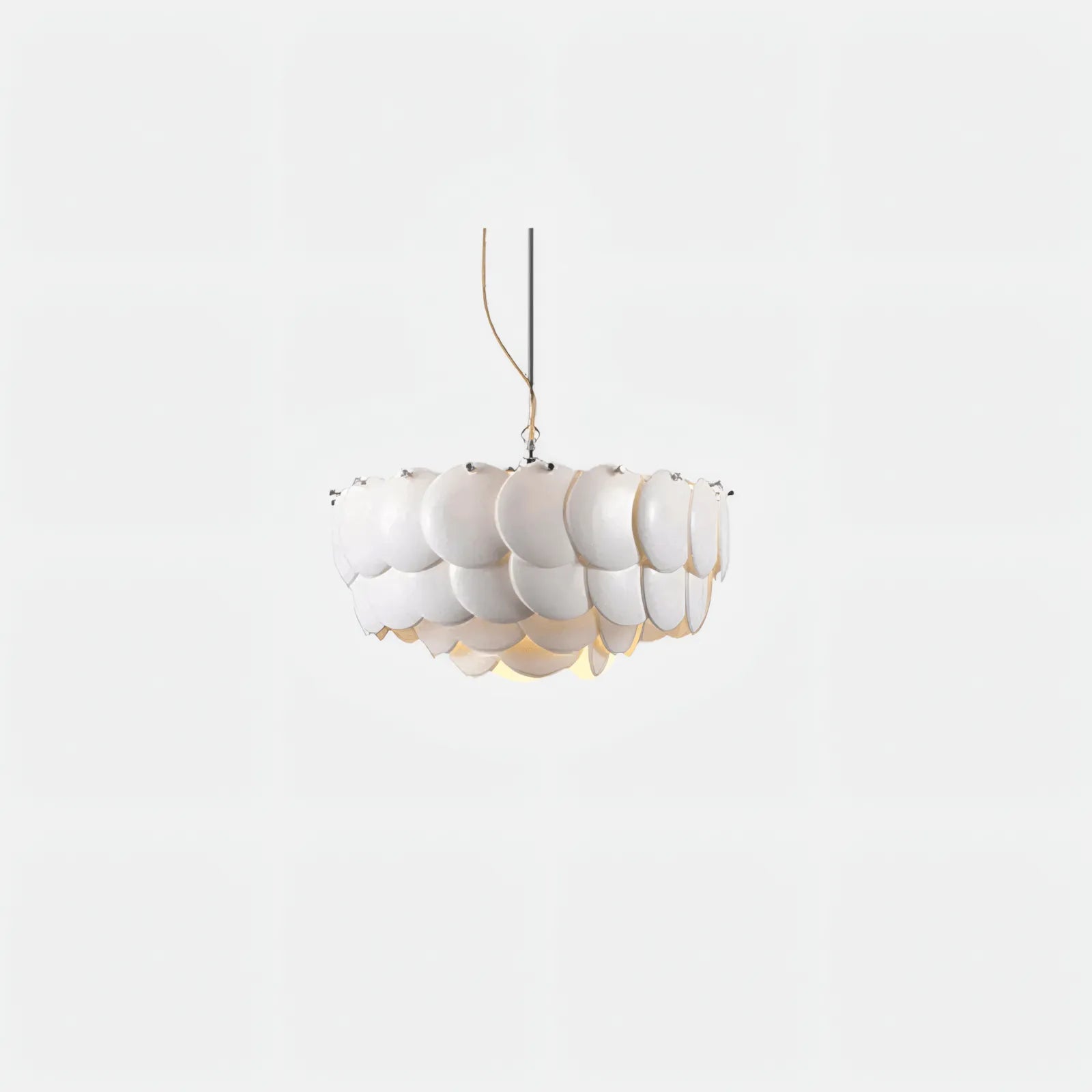 Modern Pendelleuchte Keramik Weiß Wohnzimmer