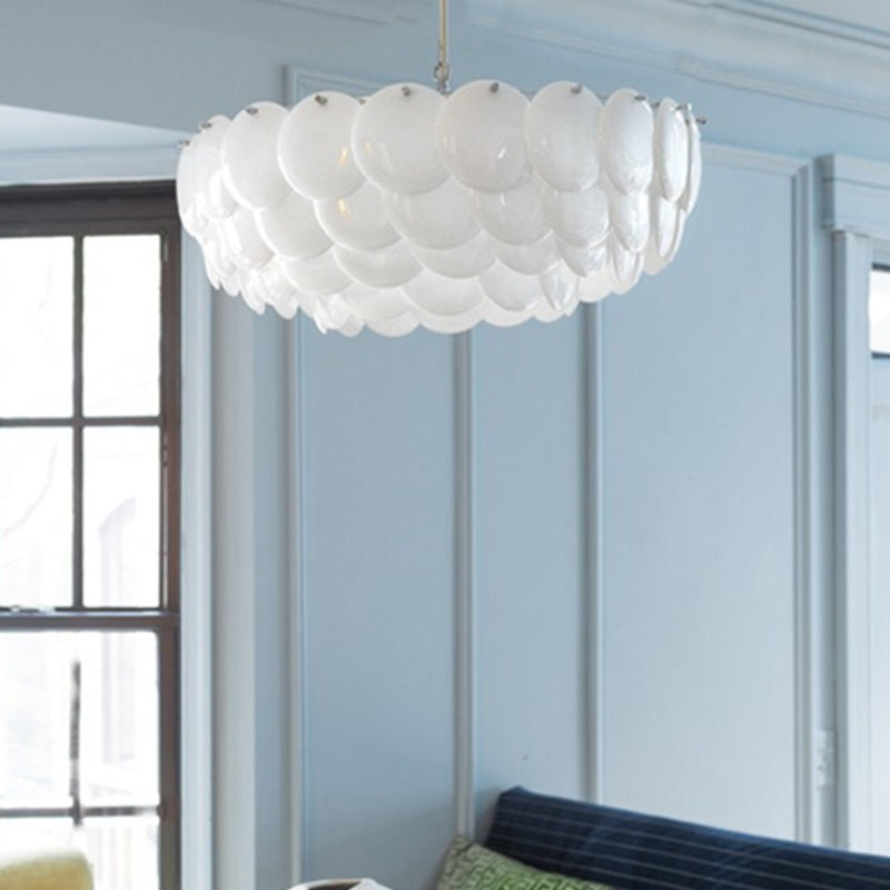 Modern Pendelleuchte Keramik Weiß Wohnzimmer