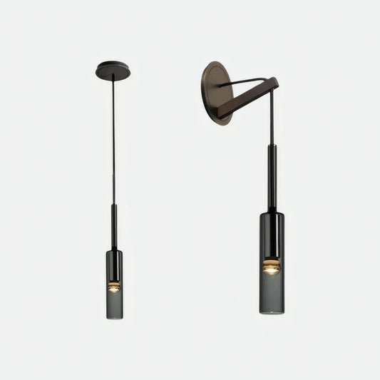 Modern Wandlampe Glas Schwarz Schlafzimmer