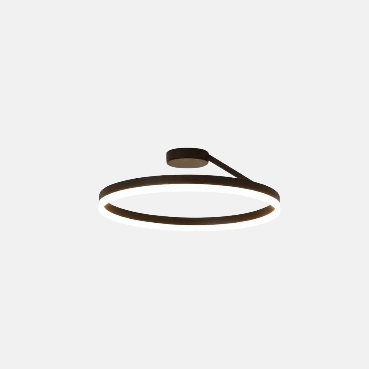 Modern Deckenleuchte LED Ring Schwarz Acryl Esszimmer