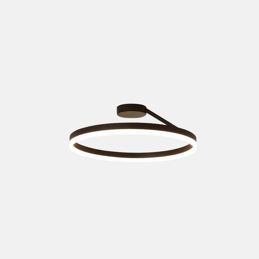 Modern Deckenleuchte LED Ring Schwarz Acryl Esszimmer