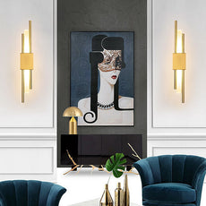 Nordic Metall Wandleuchte Schwarz Schlafzimmer