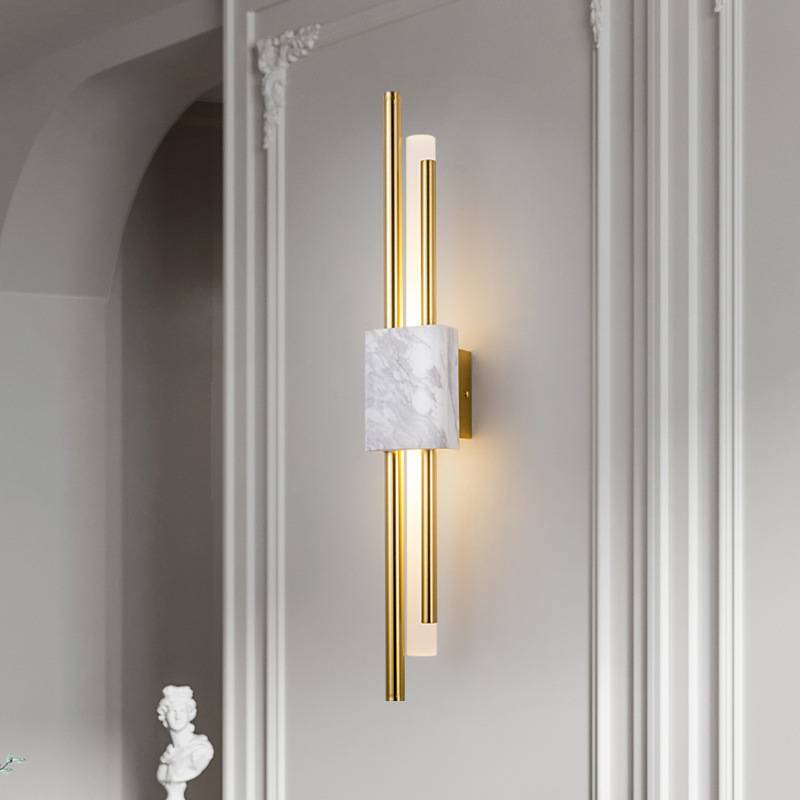 Wandleuchte LED Metall Gold Wohnzimmer