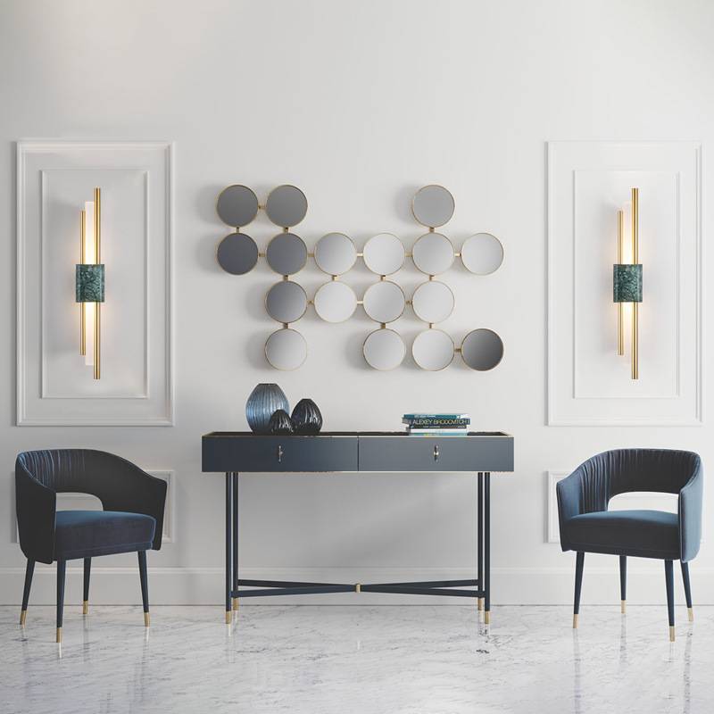 Modern Wandleuchte LED Metall Gold 