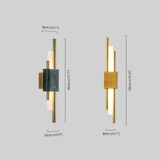 Modern Wandleuchte LED Gold Wohnzimmer
