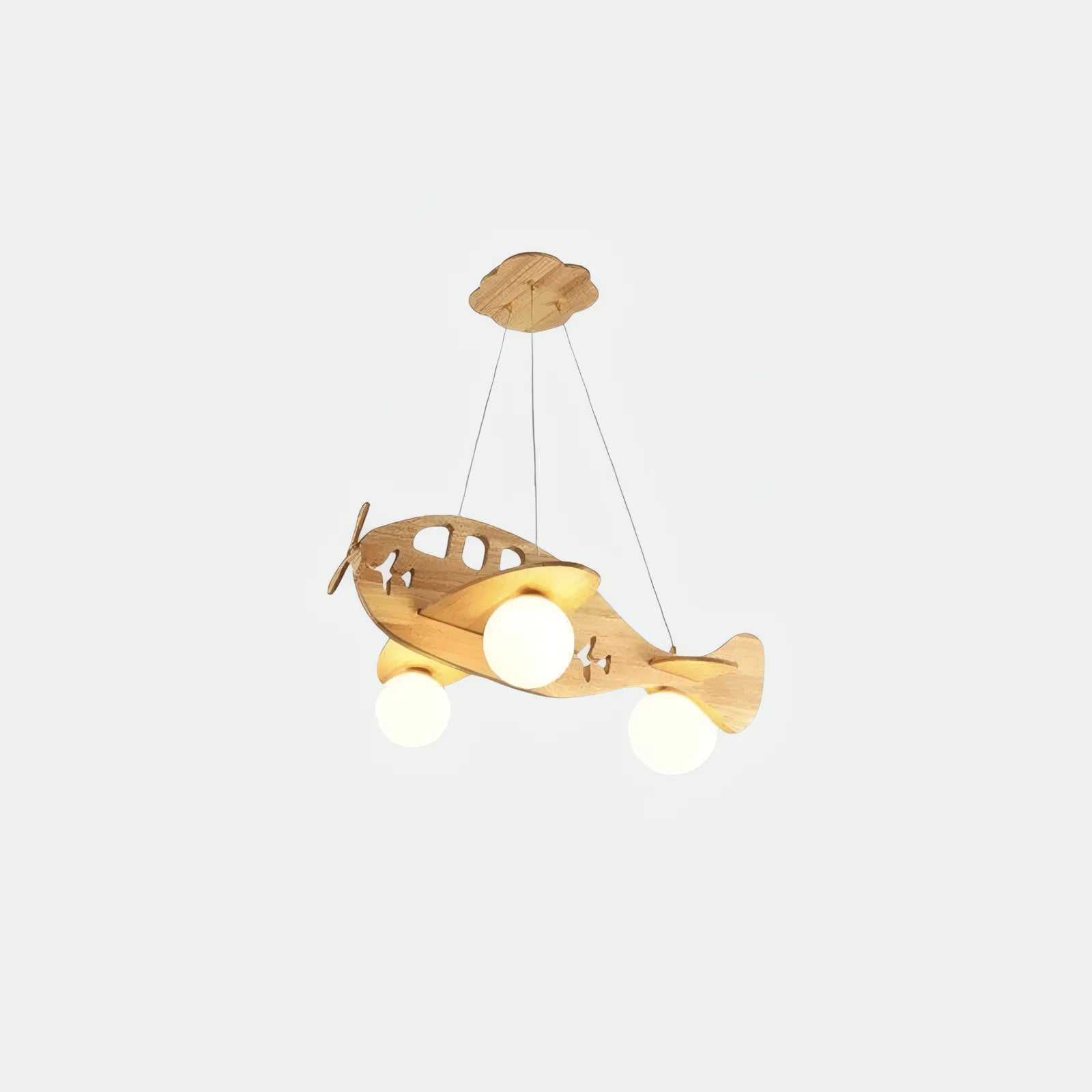Art Deco Pendelleuchte Holz Holzfarbe Schlafzimmer