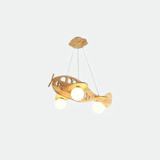 Art Deco Pendelleuchte Holz Holzfarbe Schlafzimmer