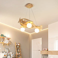 Art Deco Pendelleuchte Holz Holzfarbe Schlafzimmer