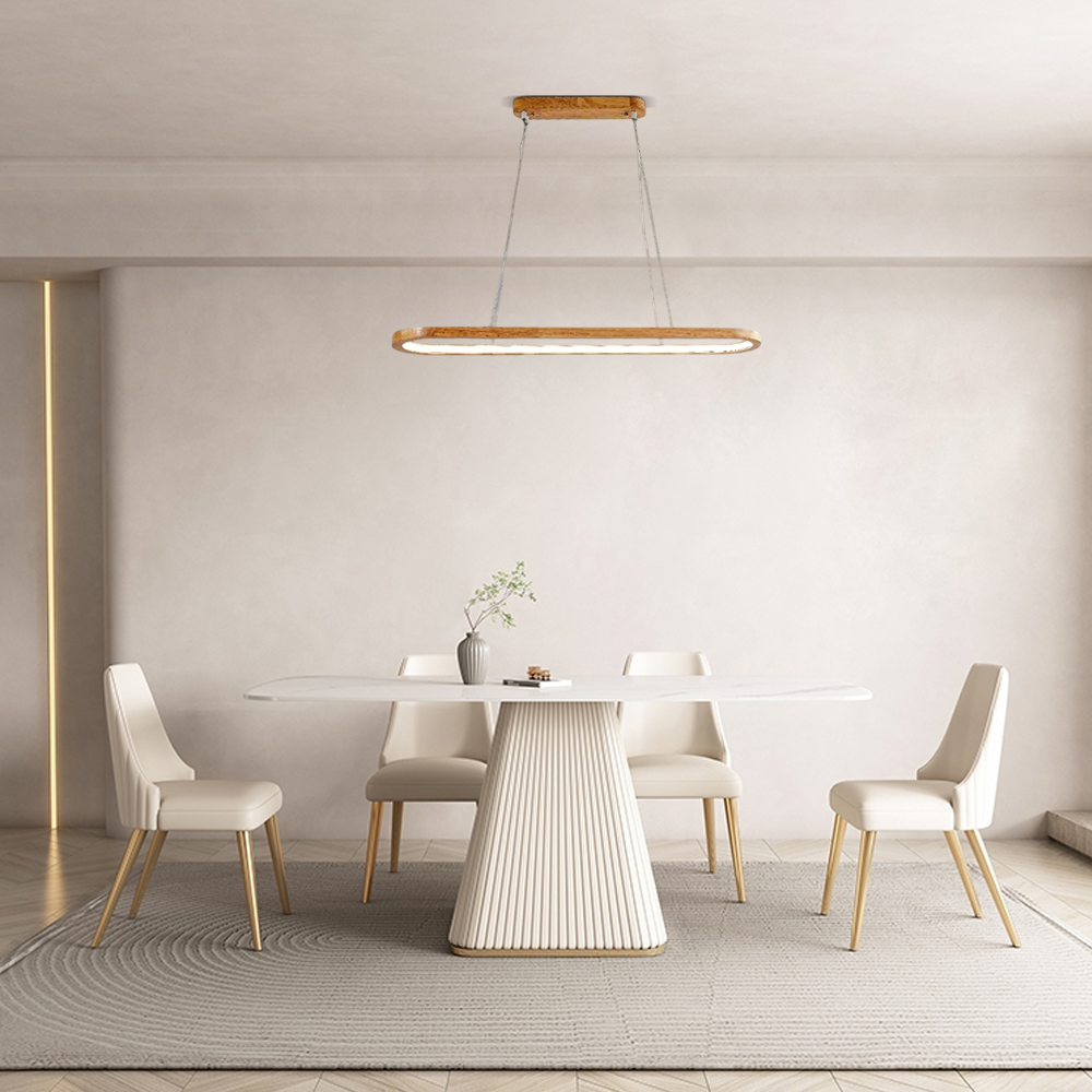 Holz Pendelleuchte für Wohnzimmer