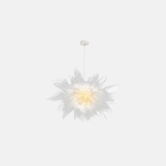 Art Deco Pendelleuchte LED Blume Stoff Schlaf/Wohnzimmer