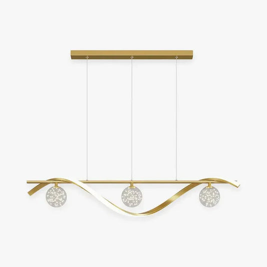 Modern Pendelleuchte Metall Schwarz/Gold Schlafzimmer