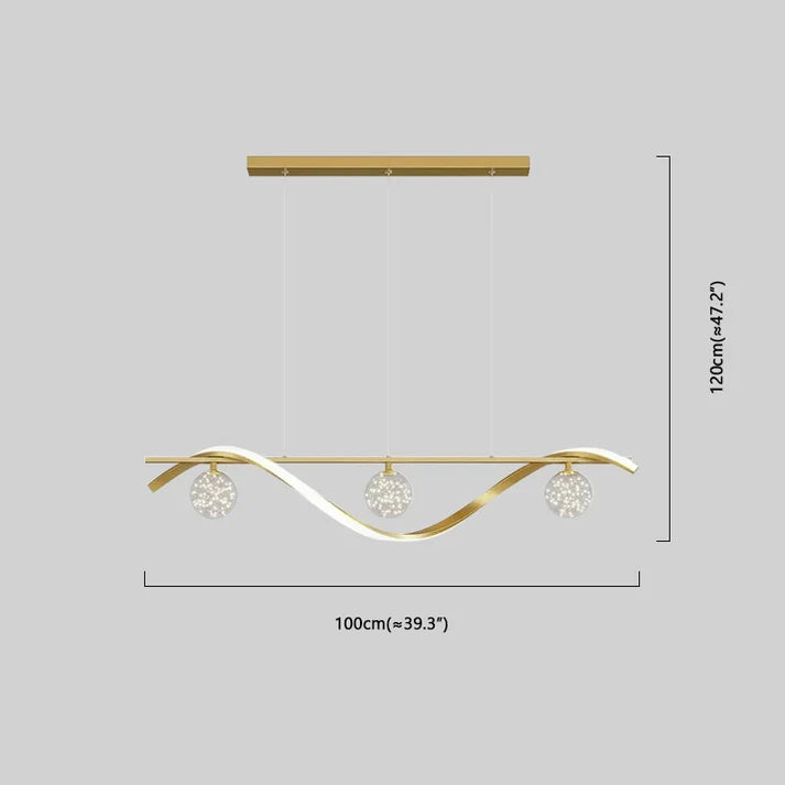 Gold metall-Kronleuchter für Esszimmer