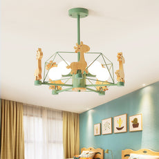 Modern Pendelleuchte Holz Rosa Kinderzimmer