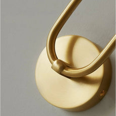 Moderne Wandleuchte LED 2 Flammig Gold Metall Schlaf/Wohnzimmer