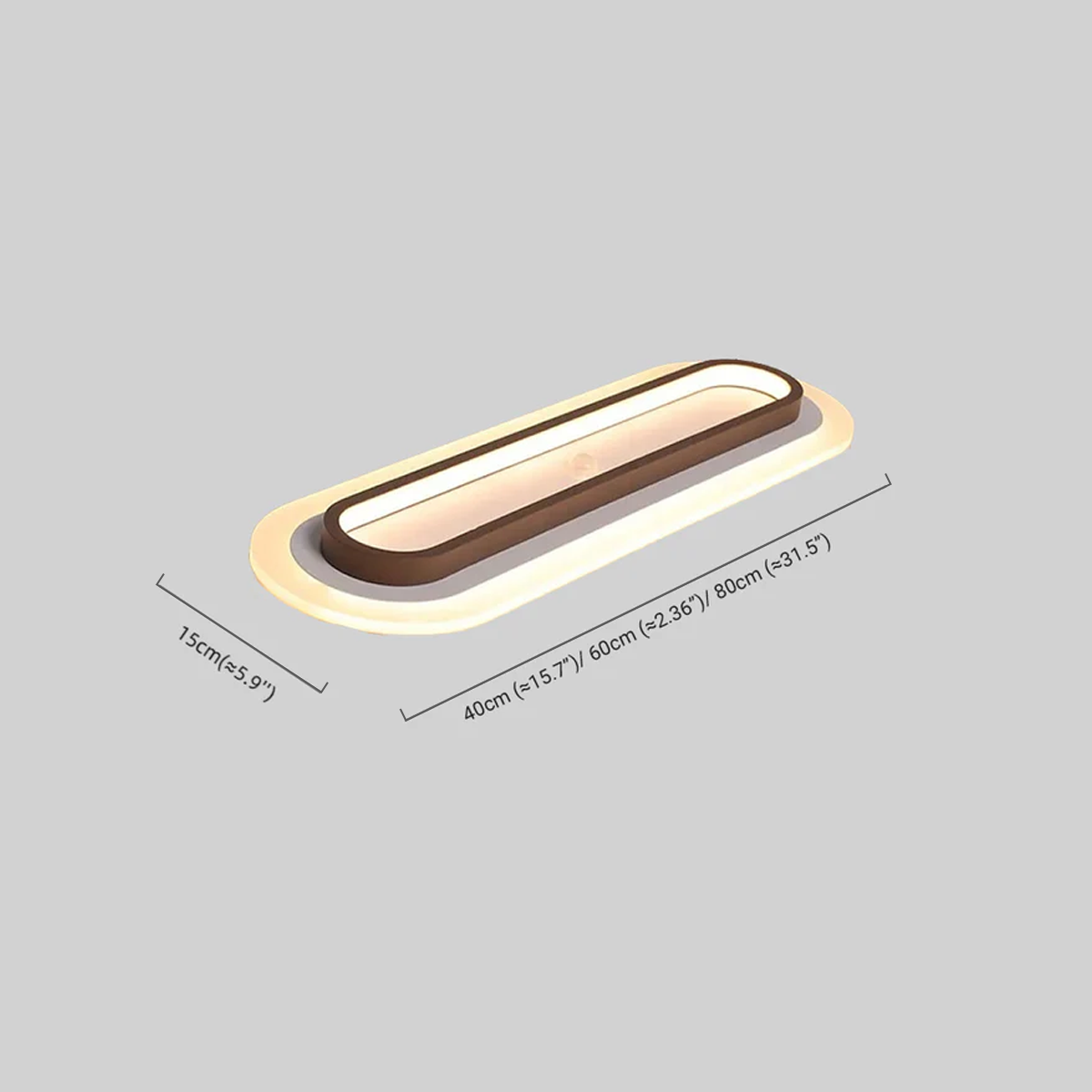 LED Deckenleuchte eignet sich für den Flur.
