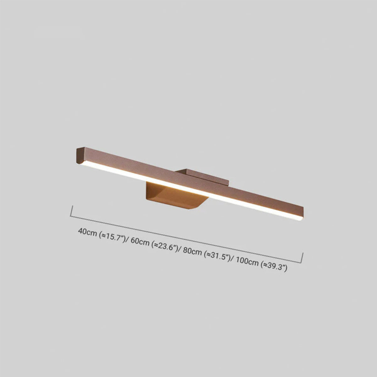 Minimalistisch Wandlampe Kieselgel Braun Badezimmer
