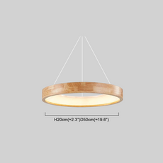 Art Deco Pendelleuchte LED Holz Unregelmäßig Wohnzimmer