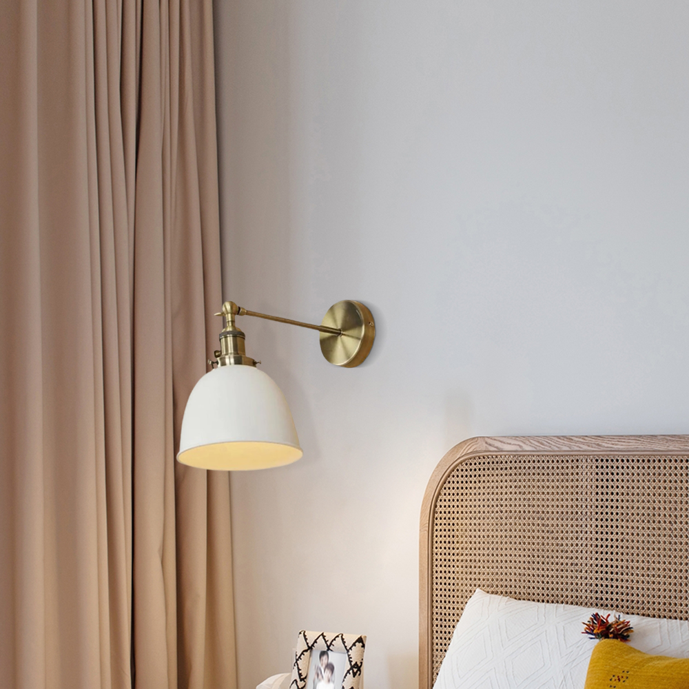 Modern Wandleuchte LED Metall Weiss Schlafzimmer
