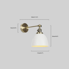 Maßzeichnung der modern Wandleuchte LED Metall 